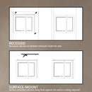 LED Lighted Bathroom Medicine Cabinet With Mirror, Recessed Or Surface LED Medicine Cabinet, Defog, Stepless Dimming, Color Temper Change, Storage Shelves