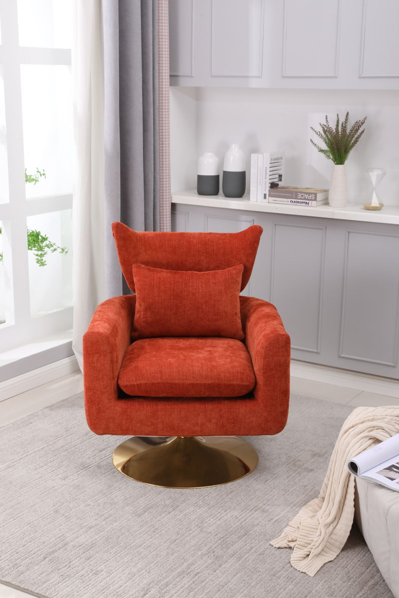 Classic Mid-Century 360-Degree Swivel Accent Chair