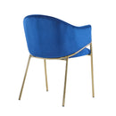 Modern Upholstered Dining Chair With Frame And Plush Velvet
