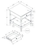 Accent - Table, 2 Tier, Square, Traditional - Walnut