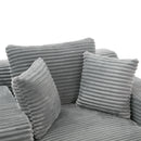 Modern Full Compressed Chaise Lounge Sofa Bed With Removable Pillows