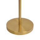 Brilliance - Modern Floor Lamp, Opal Shades And Round Base - Clear / Gold