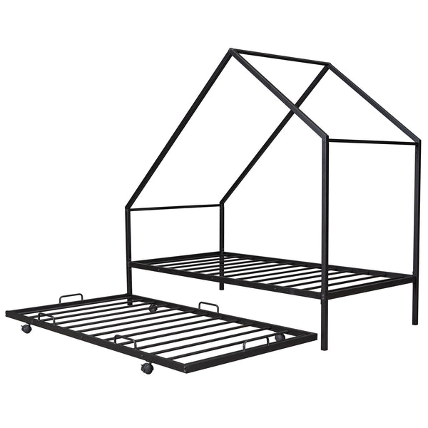 House Bed With Trundle