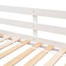 Twin over Twin House Bunk Bed with Roof , Window, Window  Box, Door , with Safety Guardrails and Ladder,White