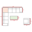 Modern Patio Rattan Sectional Set With Cushions