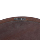 Circle Wall Mirror With Wooden Frame, Wall Mirror For Living Room