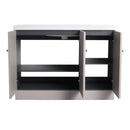 Contemporary Freestanding Bathroom Vanity With Resin Sink & Soft-Close Cabinet Doors