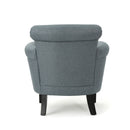 Elegant Club Chair With Nailhead Trim And Birch Wood Legs