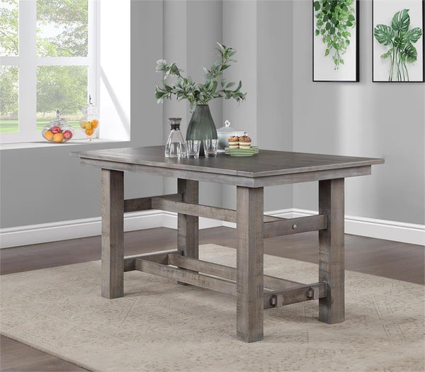 Keystone Grey Counter Height Farmhouse Dining Table