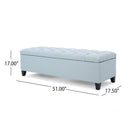 Glouster - Contemporary Storage Ottoman With Button Tufted Design