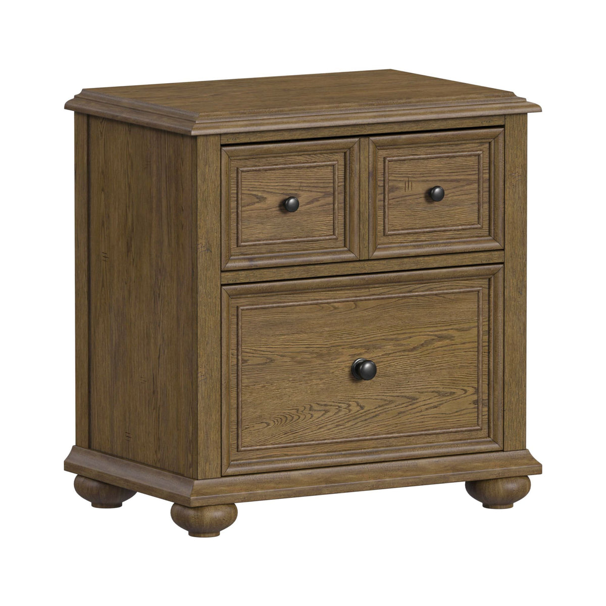 Heritage & Home Nightstand With USBC in Oak Brown by Elements International