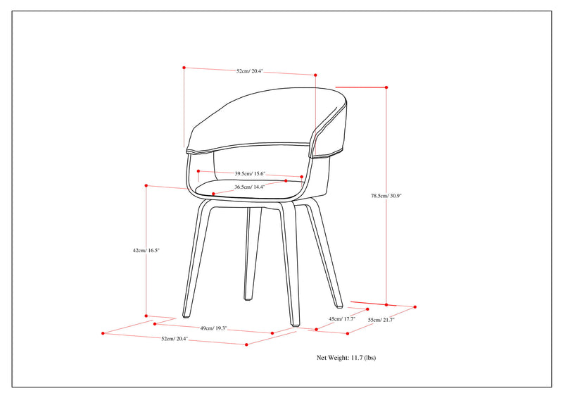 Lowell - Upholstered Bentwood Dining Chair