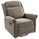 360 Degrees Swivel Recliner Manual Rocking Recliner Home With Adjustable Backrest