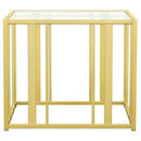 Adri - Rectangular Glass Top Side End Table