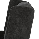 Contemporary Swivel Chair With Wingback Design - Black