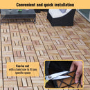 12" X 12" Interlocking Deck Tiles Checker Pattern