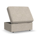 Sky - Storage Ottoman - Light Gray - Atlantic Fine Furniture Inc