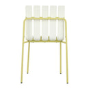 4 Piece Set Of Modern Color Block Designed Single Chairs