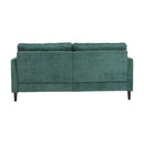 Mid Century Modern Chenille Fabric Loveseat Sofa, 2 Seat Upholstered Couch