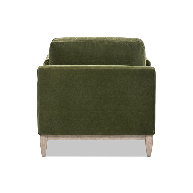 Pasadena - Modern Farmhouse Chaise Lounge Chair - Olive Green