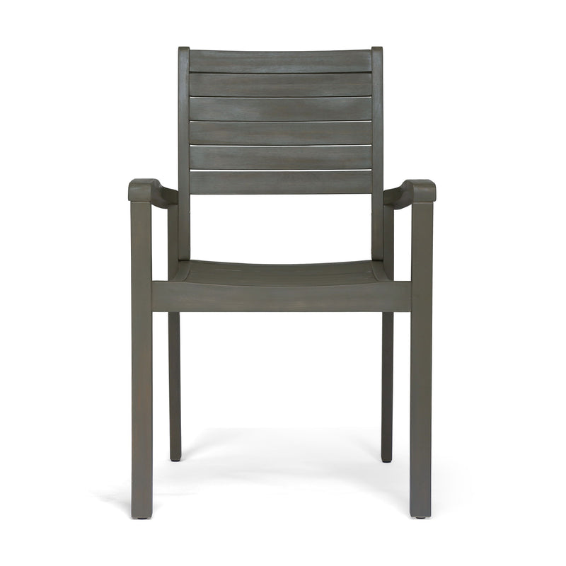 Outdoor Dining Chair, Stacking Design For Patio