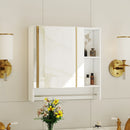 Bathroom Mirror Medicine Cabinet Wall Mounted With Shelves