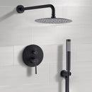Elegant 10" Round Rain Shower Head And Handheld Set With Adjustable Tilt And Dual Modes
