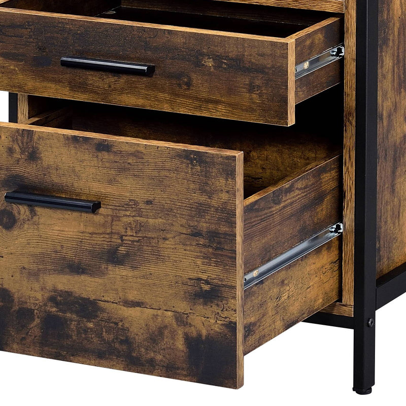 Juvanth - Rustic Nightstand - Oak