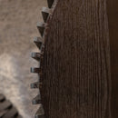 Cylindrical Coffee Table With Vertical Texture Relief