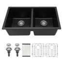 Granite Composite Double Bowl Undermount Kitchen Sink