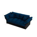 Queen Pull Out, 3 In 1 Convertible Sleeper Tufted Sofa & 2 Soft Pillows