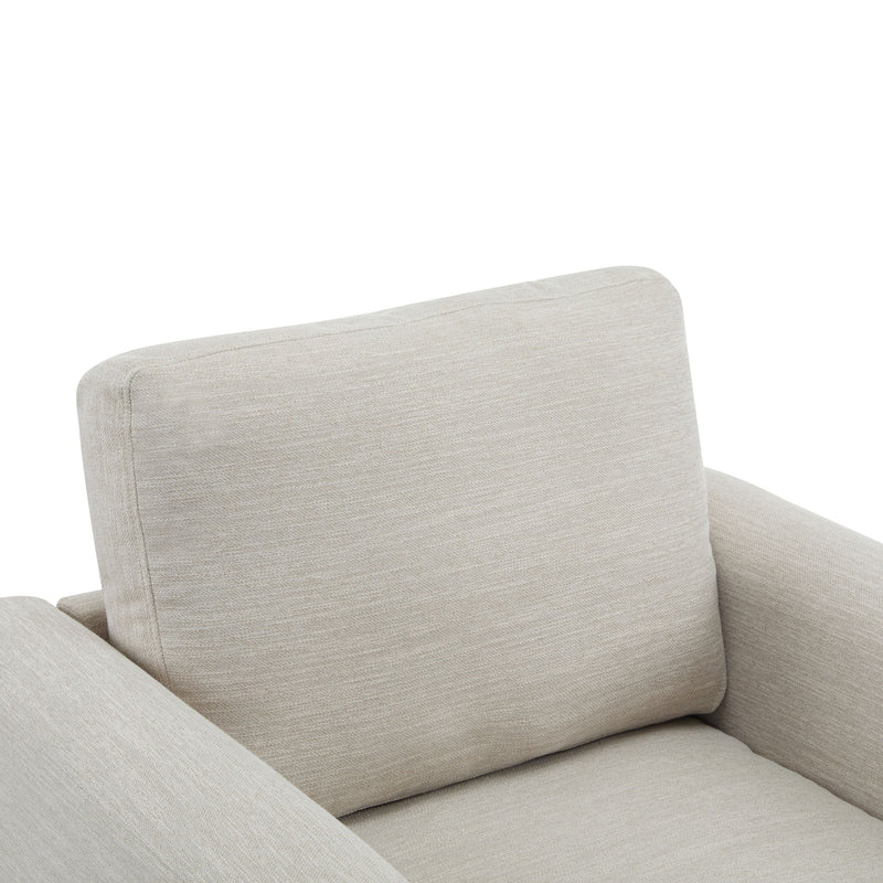 Harmonia - Classic Fabric Upholstered Armchair With Rubber Wood Frame