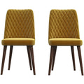 Katie - Mid-Century Modern Velvet Dining Chair (Set of 2)