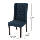 Sophisticated Tufted Dining Chair With High Back Design