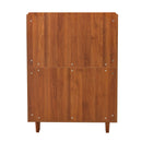 The Modern Minimalist Shoe Cabinet, Suitable For A Variety Of Styles Including Nordic, Japanese, And Industrial - Walnut