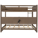 Bunk Bed With Storage Cabinets And USB Ports