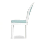 French Country Dining Chair Set With Round Backrest