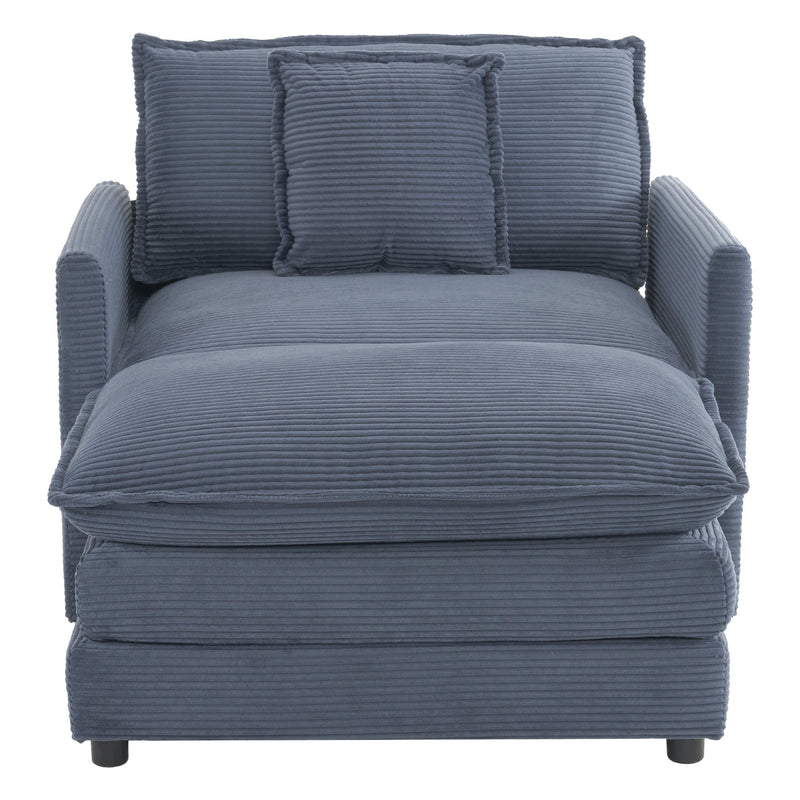Modern Modular Sofa With Side Storage Pockets For Living Room