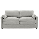 Cozy Upholstered Plush Cushion Loveseat Sofa For Living Room