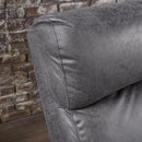 Alma - Contemporary Upholstered Loveseat Recliner - Slate