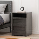 Broxon - Rustic Drawer Nightstand