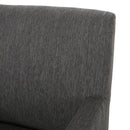 Contemporary Armchair With Track Arms - Charcoal
