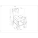 Vanilla - Real Marble Dining Table And Chair Set With Upholstery - Beige / Natural