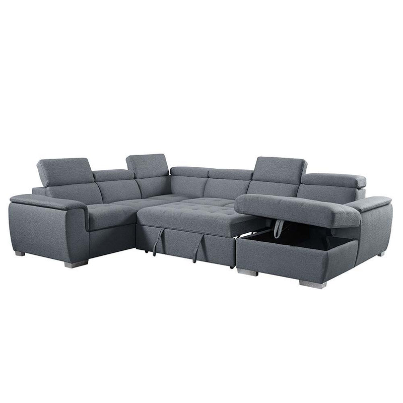 Hanley - Sectional Sofa - Gray Fabric