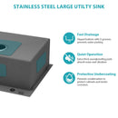 Topmount Kitchen Sink 16 Gauge, Single Bowl