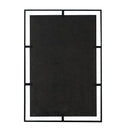 Rectangle Antiqued Wall Mirror Wall Mirror With Metal Frame, Home Wall Decor, Bedroom Living Room Entryway Wall Accent - Black