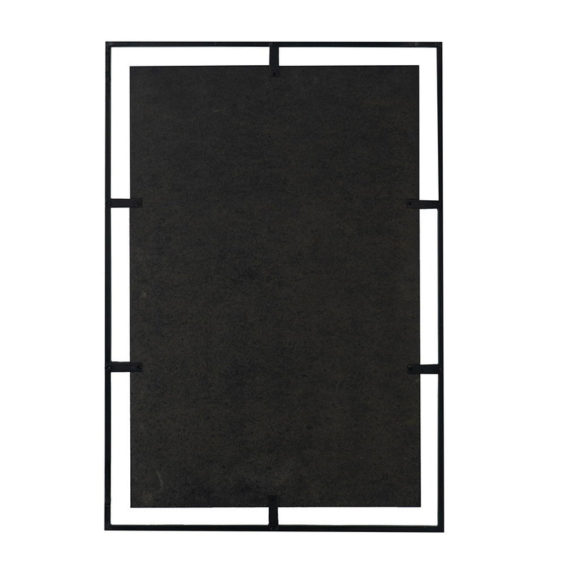 Rectangle Antiqued Wall Mirror Wall Mirror, Home Wall Decor, Bedroom Living Room Entryway Wall Accent - Black