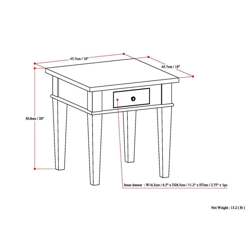 Carlton - Handcrafted End Table