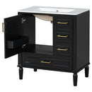 Traditional Bathroom Vanity Set With Soft Close Doors