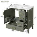 Traditional Bathroom Vanity Set With Soft Close Doors